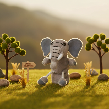 Marioneta de dedo de elefante