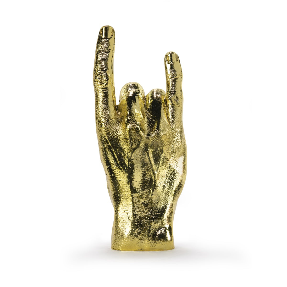 Handvormige rotssculptuur - Goud