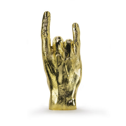 Handvormige rotssculptuur - Goud