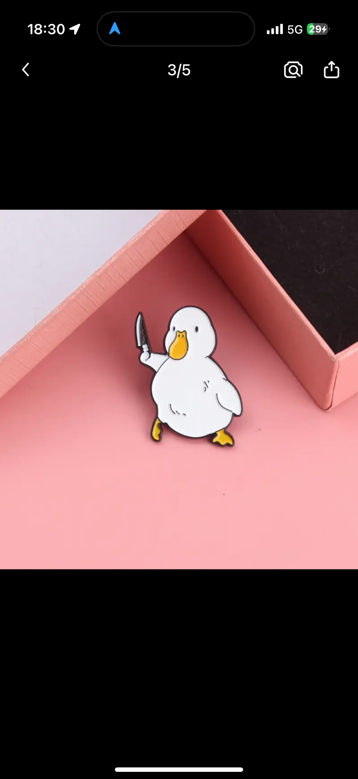 Spilla per coltello White Duck
