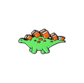 Pin's Stégosaure Bibliophile