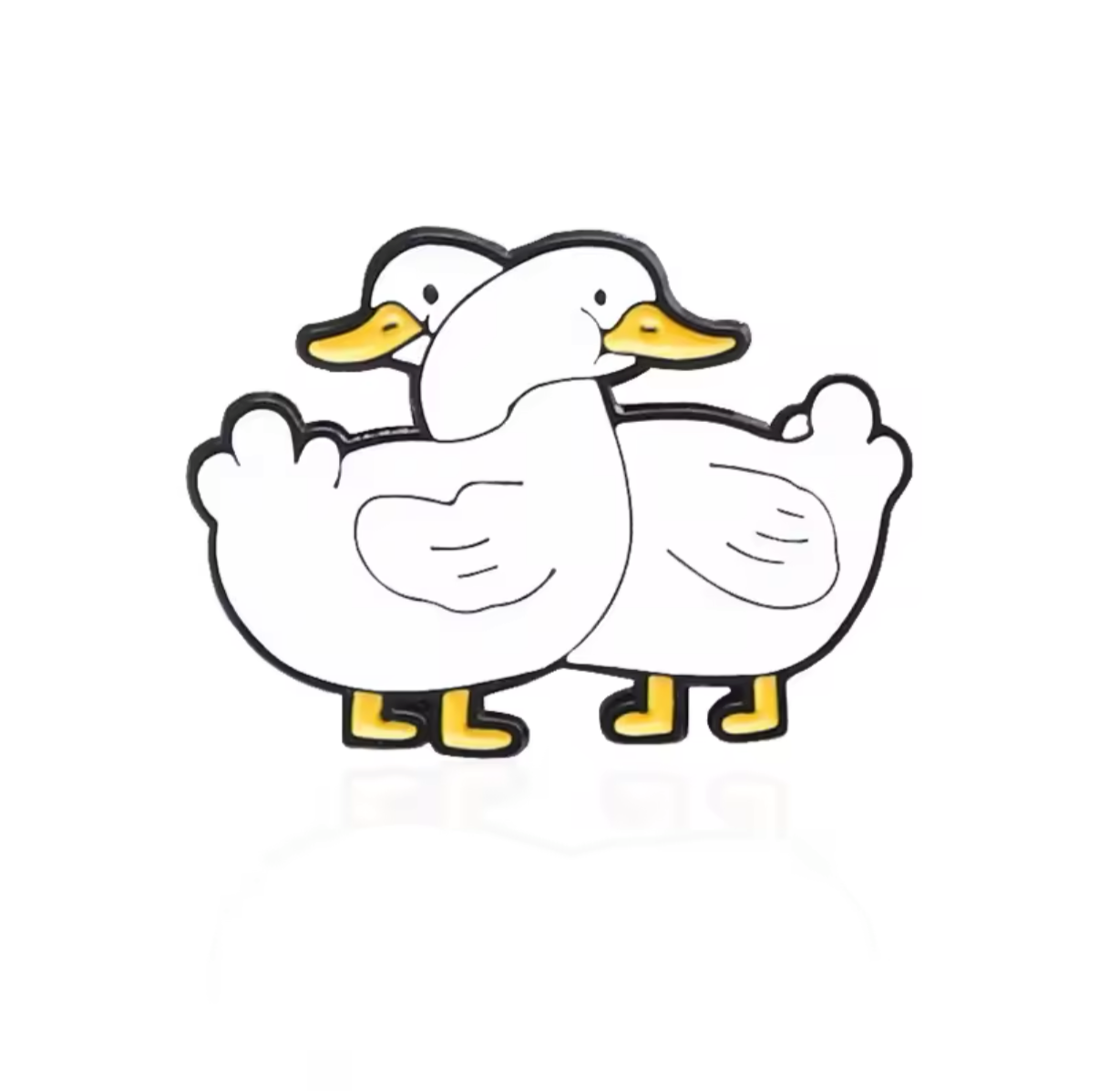 pins canards blancs entrelaces