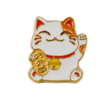 Pin de gato de la suerte