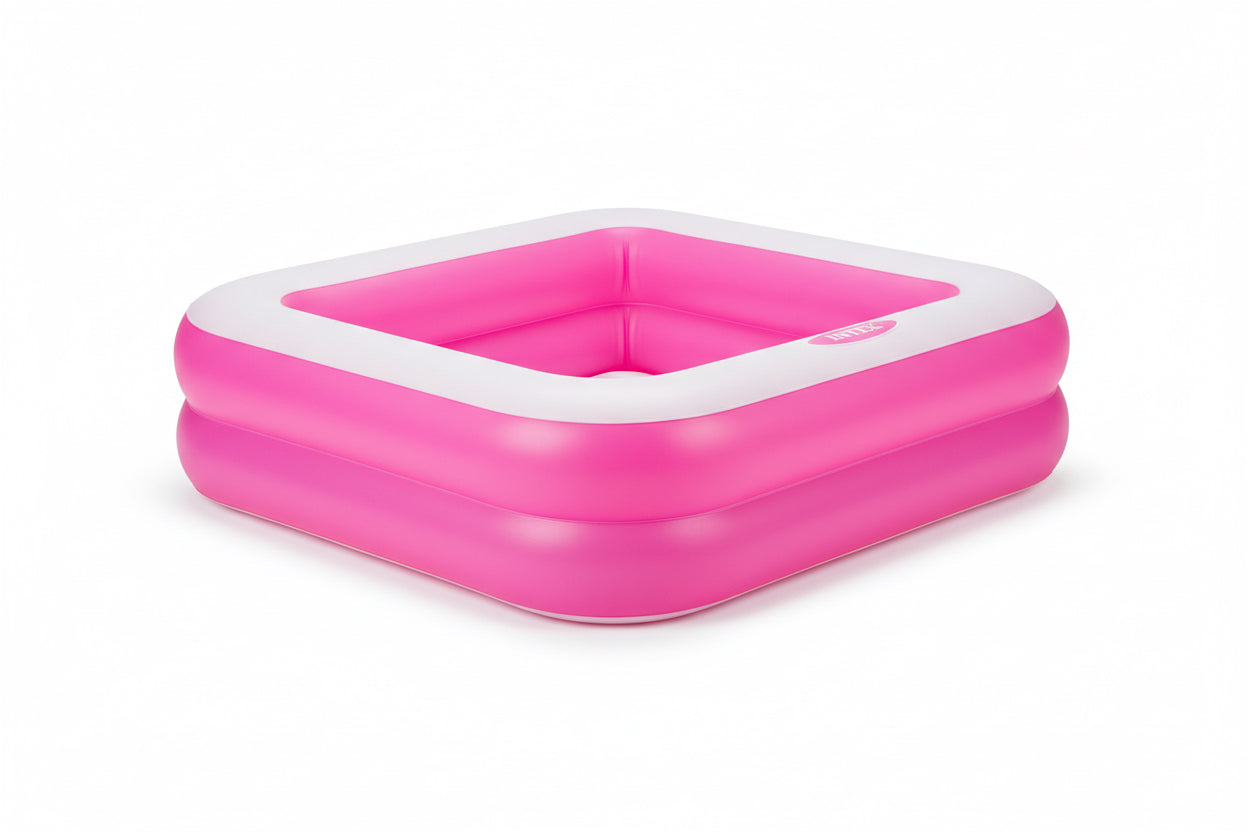 petite piscine gonflable rose