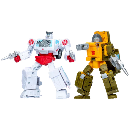 Paquete Deluxe de Brawn y Autobot Ratchet de Transformers Studio Series