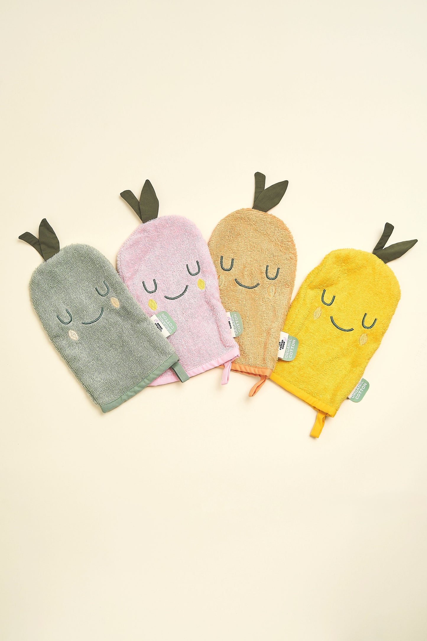 Set de gants de toilette Citron/Poire
