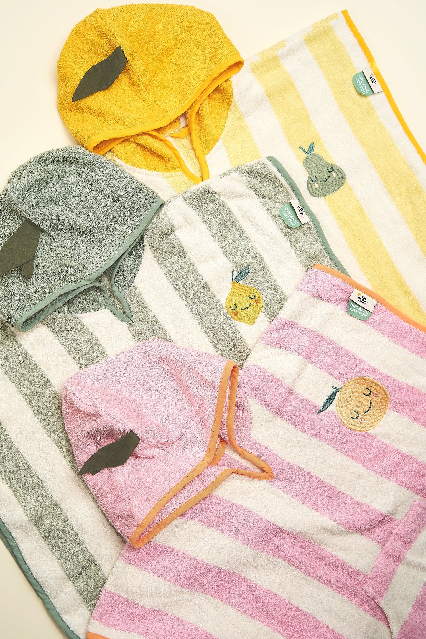 Poncho à capuche Lola Citron