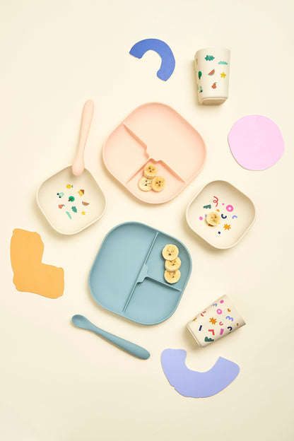 Service de table Tiny Bits Tangerine