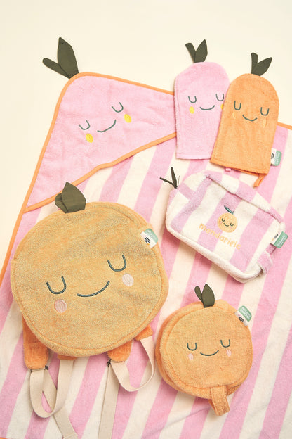 Trousse de toilette en éponge Mandy Mandarin