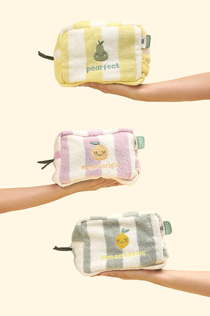 Trousse de toilette en éponge Mandy Mandarin