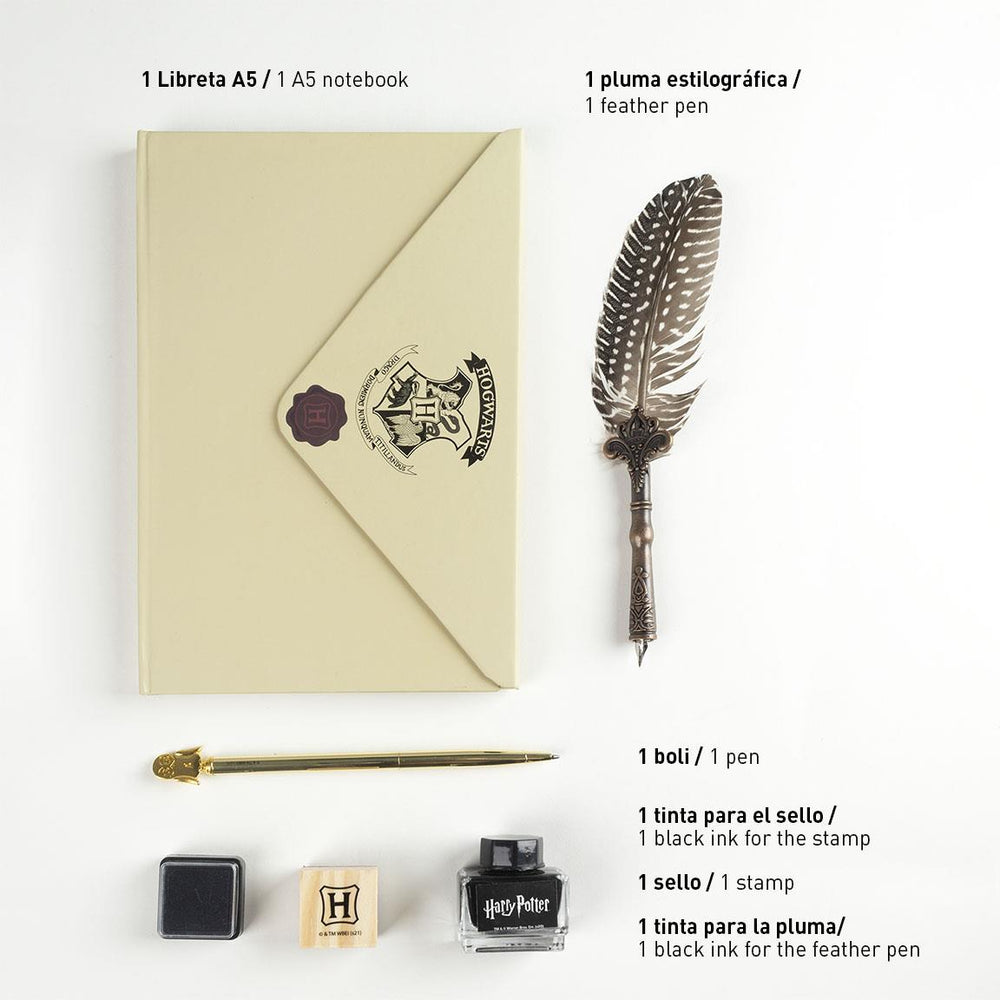 Conjunto de Caligrafia e Papelaria Harry Potter - Carta