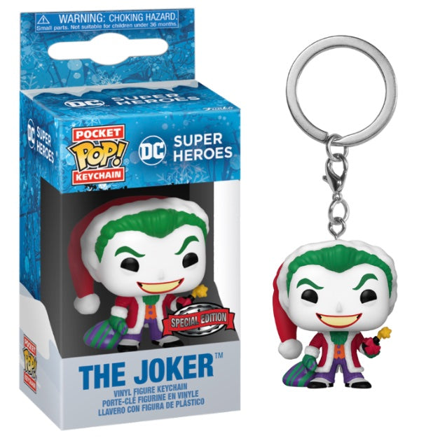 Portachiavi Pop! Il Joker nei panni di Babbo Natale