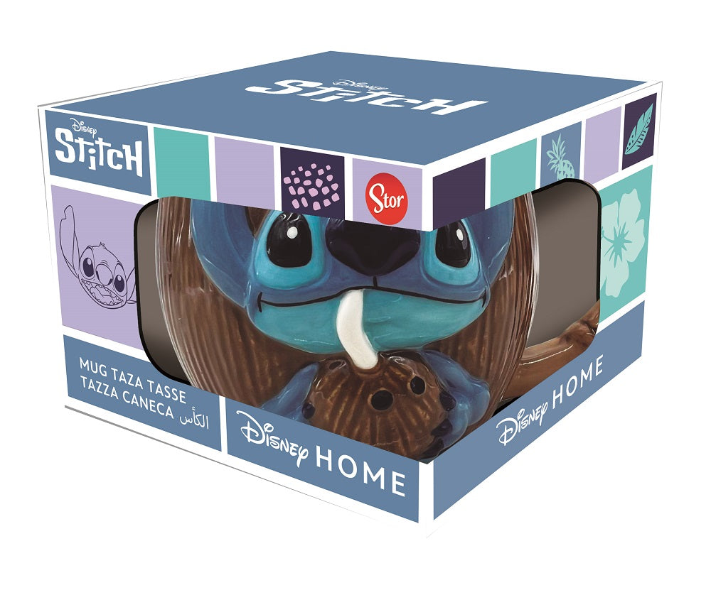 Becher 3D Disney Stitch Noix de Coco – 414 ml