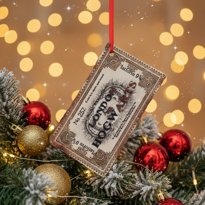 Harry Potter Christmas Decoration - Hogwarts Express Ticket