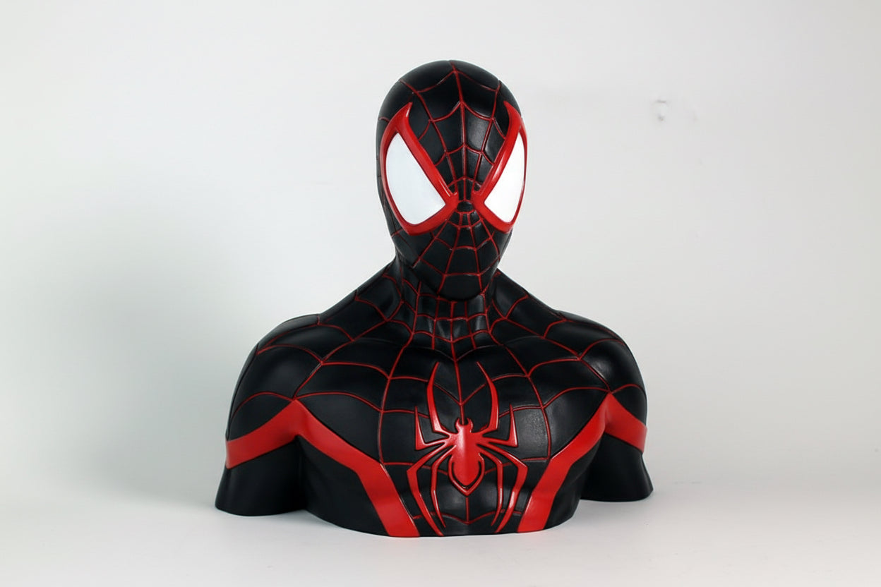MARVEL Tirelire Boite Blister Miles Morales Deluxe Bust 20 cm