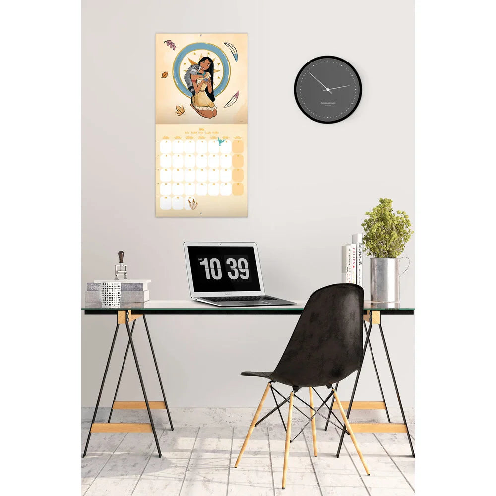 Calendario de pared de princesas Disney 2024