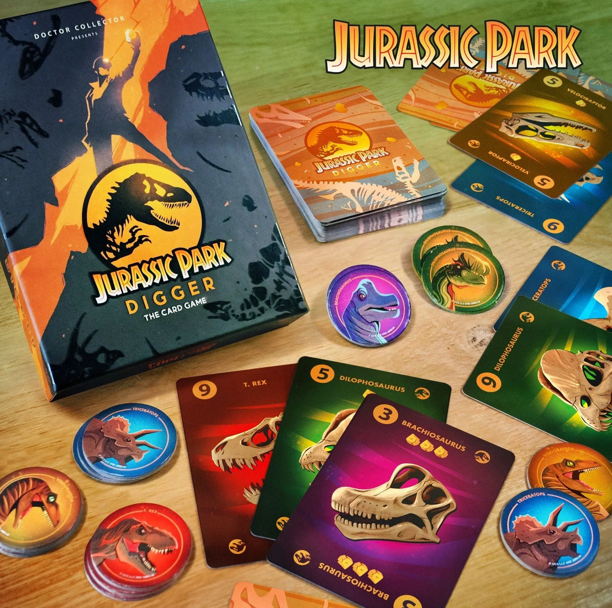 Jogo de cartas Jurassic Park "Escavadeira" 