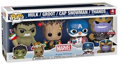 Pop! Marvel Happy Holiday 4 PACK (SE)