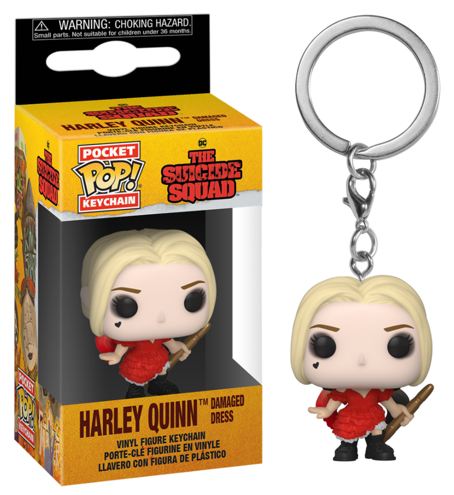 Portachiavi Pop! Harley Quinn (vestito danneggiato) 