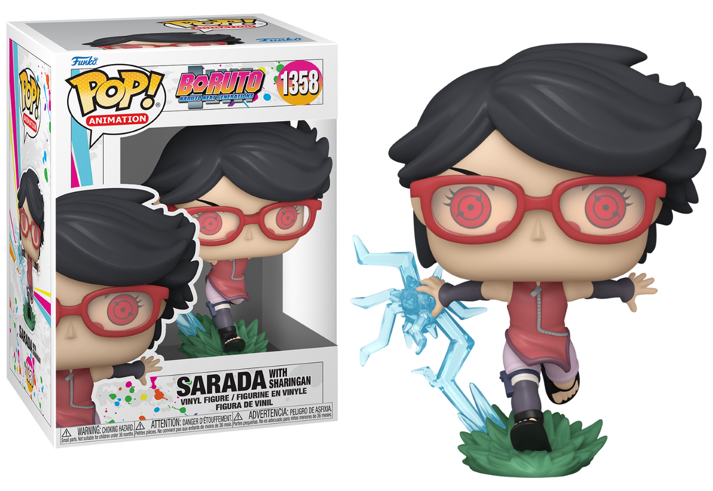 pop sarada with sharingan 1358