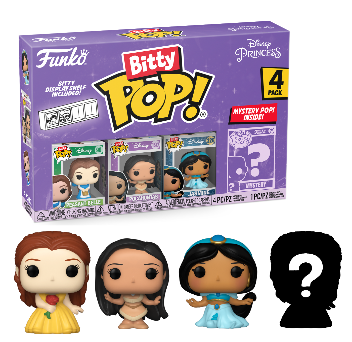 bitty pop disney princess 4 pack series 2
