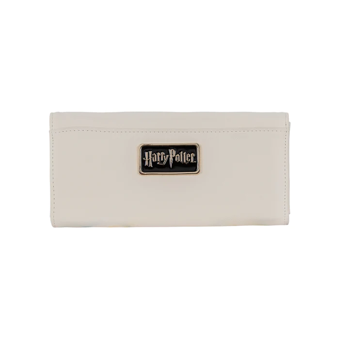 Cartera de Harry Potter con diseño floral de las Reliquias de la Muerte