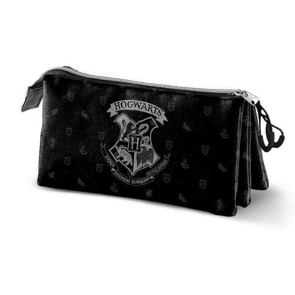 Trousse Triple FAN Harry Potter « Hogwarts » – Noir