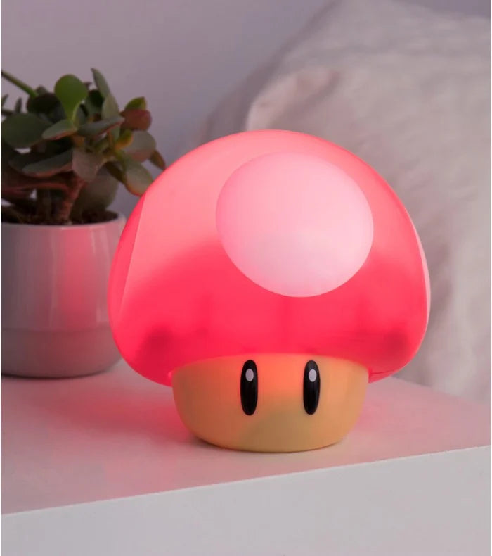 Luz nocturna con sonido de Mario - Hongo