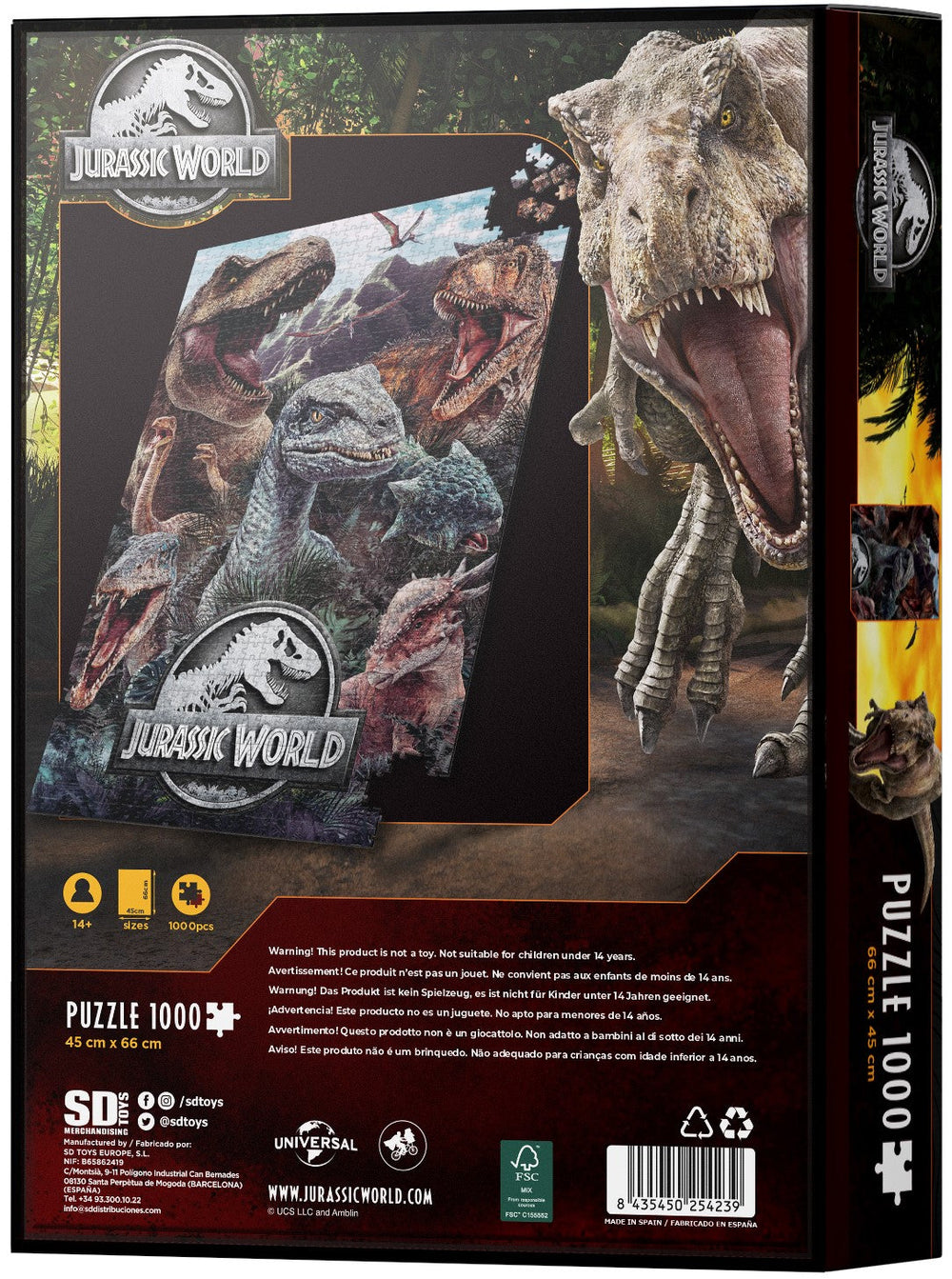 Jurassic World Puzzel - Poster Compo 