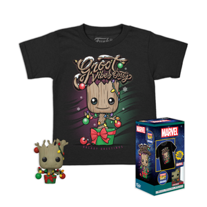 LES GARDIENS DE LA GALAXIE - Pocket POP - Holiday Groot + T-Shirt