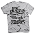 Doc Brown Zeitreiseagentur T-Shirt - Grau