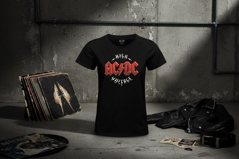AC/DC dames T-shirt - Hoogspanning
