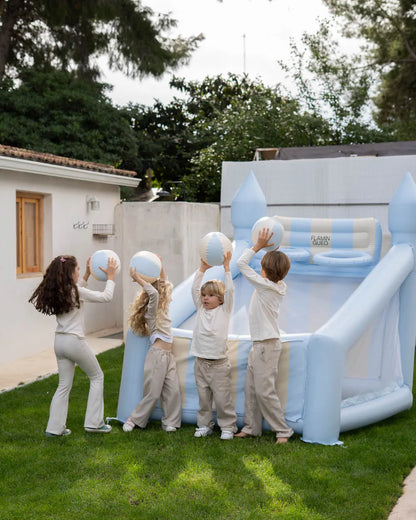 Canasta hinchable grande infantil - CREAM
