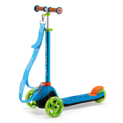 Trunki Trottinette pliante à 3 roues - Petite 2-5 ans (Bleue)
