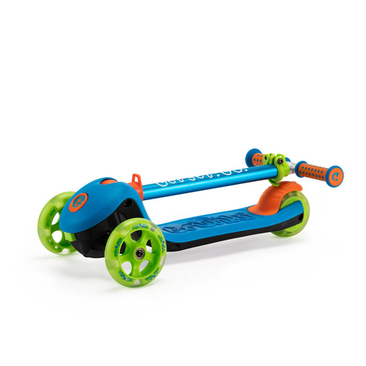 Trunki 折りたたみ三輪キックスクーター（2-5歳向け小型、ブルー）