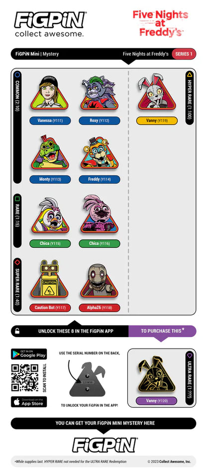 Mini pines misteriosos de Five Nights at Freddy