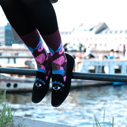 Chaussettes Flamants Roses