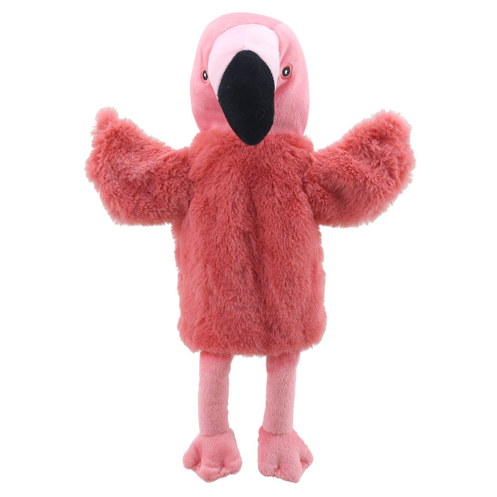Marionnette Peluche Flamant Rose