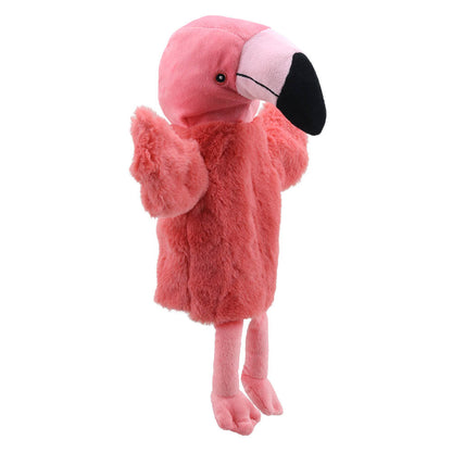 Marionnette Peluche Flamant Rose