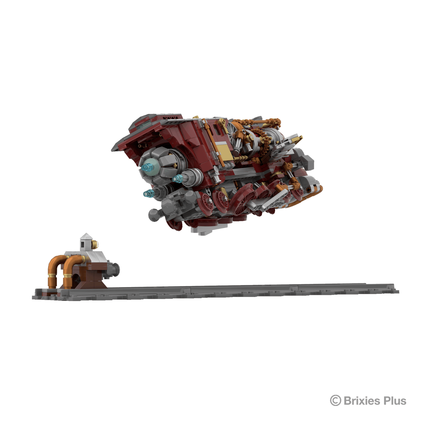 BRIXIES Plus Steampunk Flying Train