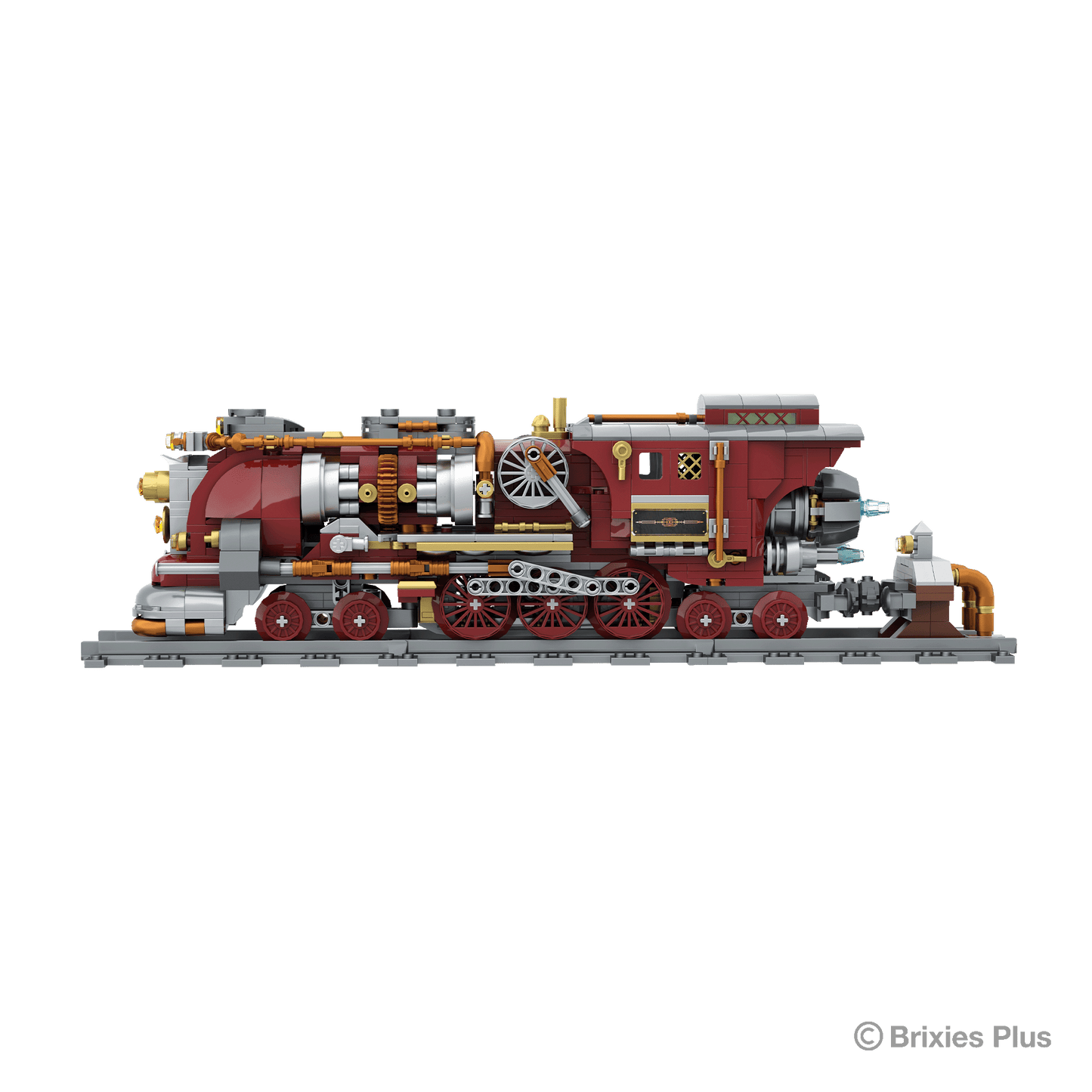BRIXIES Plus Steampunk Flying Train