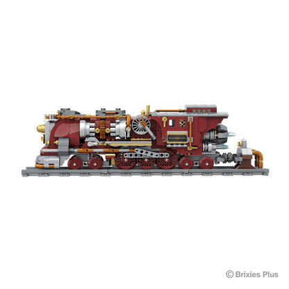 BRIXIES Plus Steampunk Flying Train