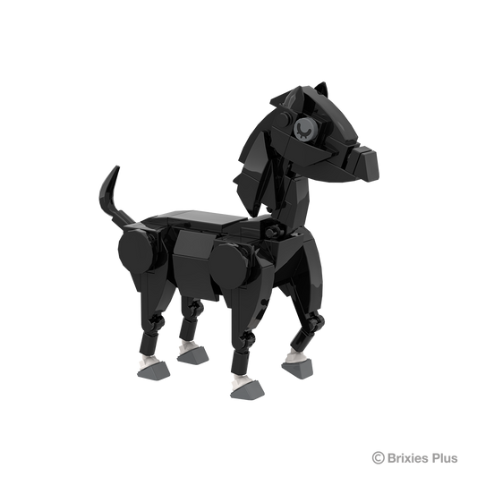 BRIXIES Plus Farmbuddies Pferd schwarz / Horse black