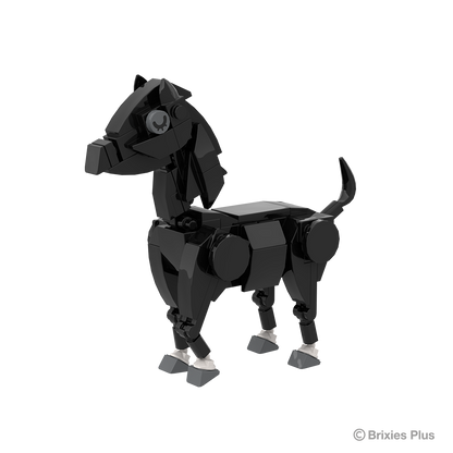 BRIXIES Plus Farmbuddies Pferd schwarz / Horse black