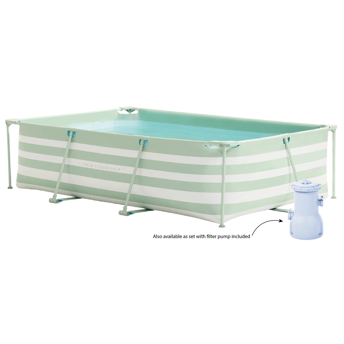 Frame Pool - Green/White - Essence - 260 x 160 x 65 cm