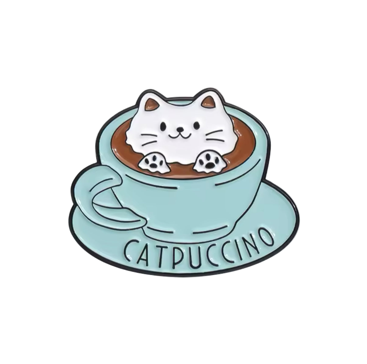 Chapuccino-Katzen-Anstecknadel
