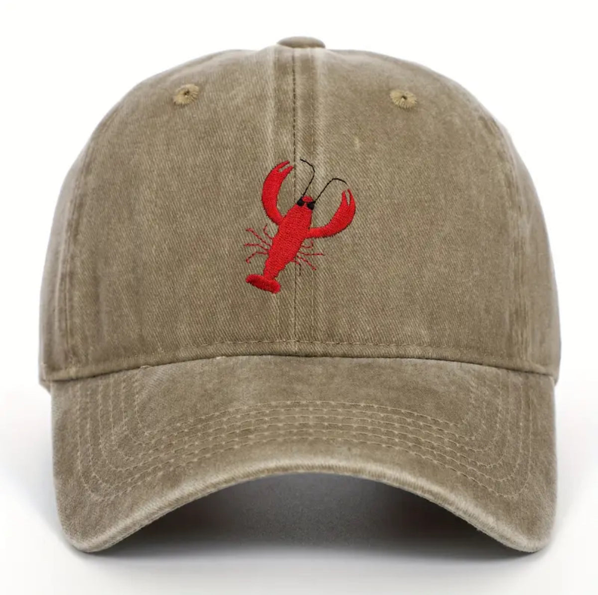 Gorra con langosta bordada