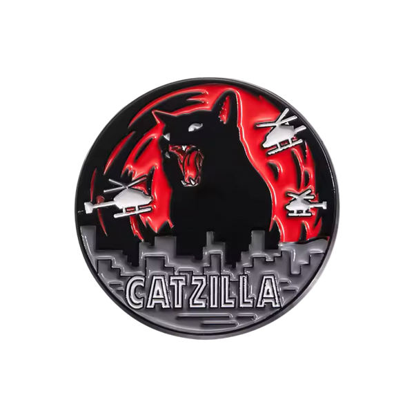 Pin de gato Catzilla