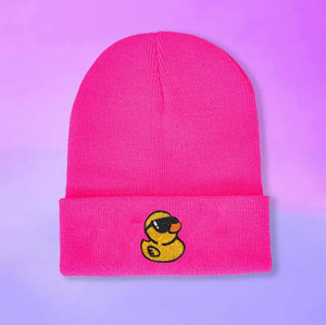 Gafas de sol con gorro de pato amarillo para niños