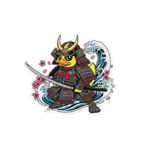 Autocolante Pato Samurai – Honra e Coragem